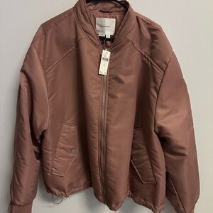 Stylish Satin Bomber Jacket